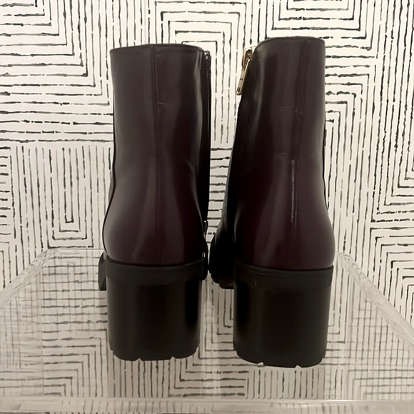 Coach Chrissy Leather Bootie - Deep Eggplant color! - Picture 4 of 9